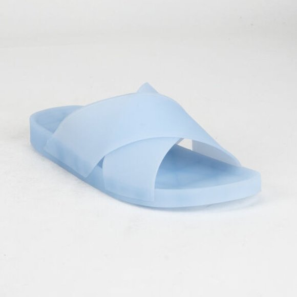 Tilly's Shoes - NWT Qupid Blue Jelly Slides